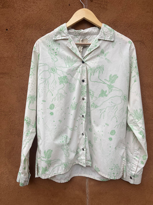 Long sleeve shirt - Screen Printed - 100% cotton ~ Small
