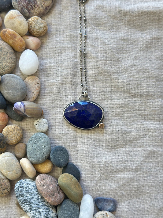 Lapis Lazuli Necklace - Sterling silver