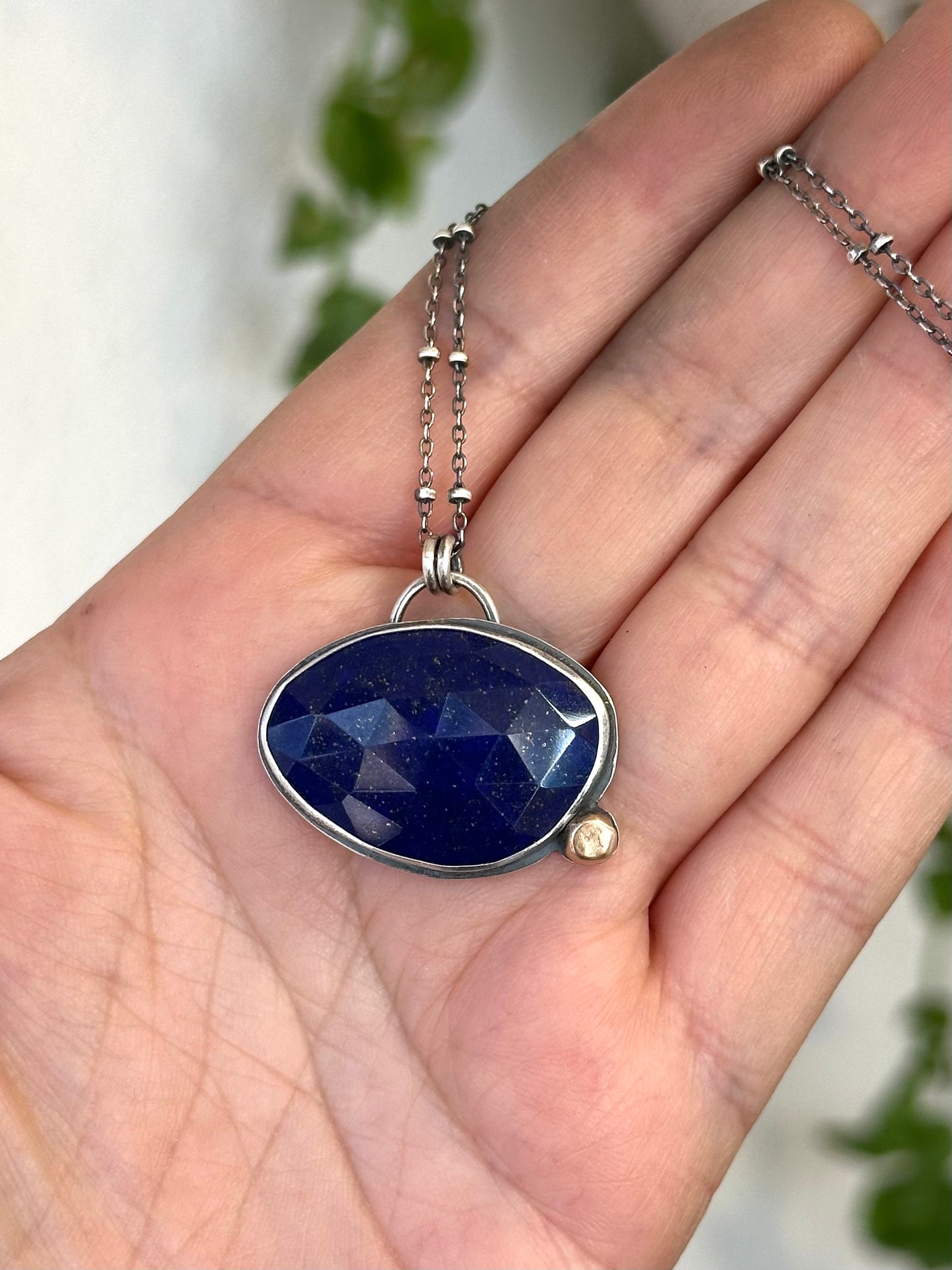 Lapis Lazuli Necklace - Sterling silver