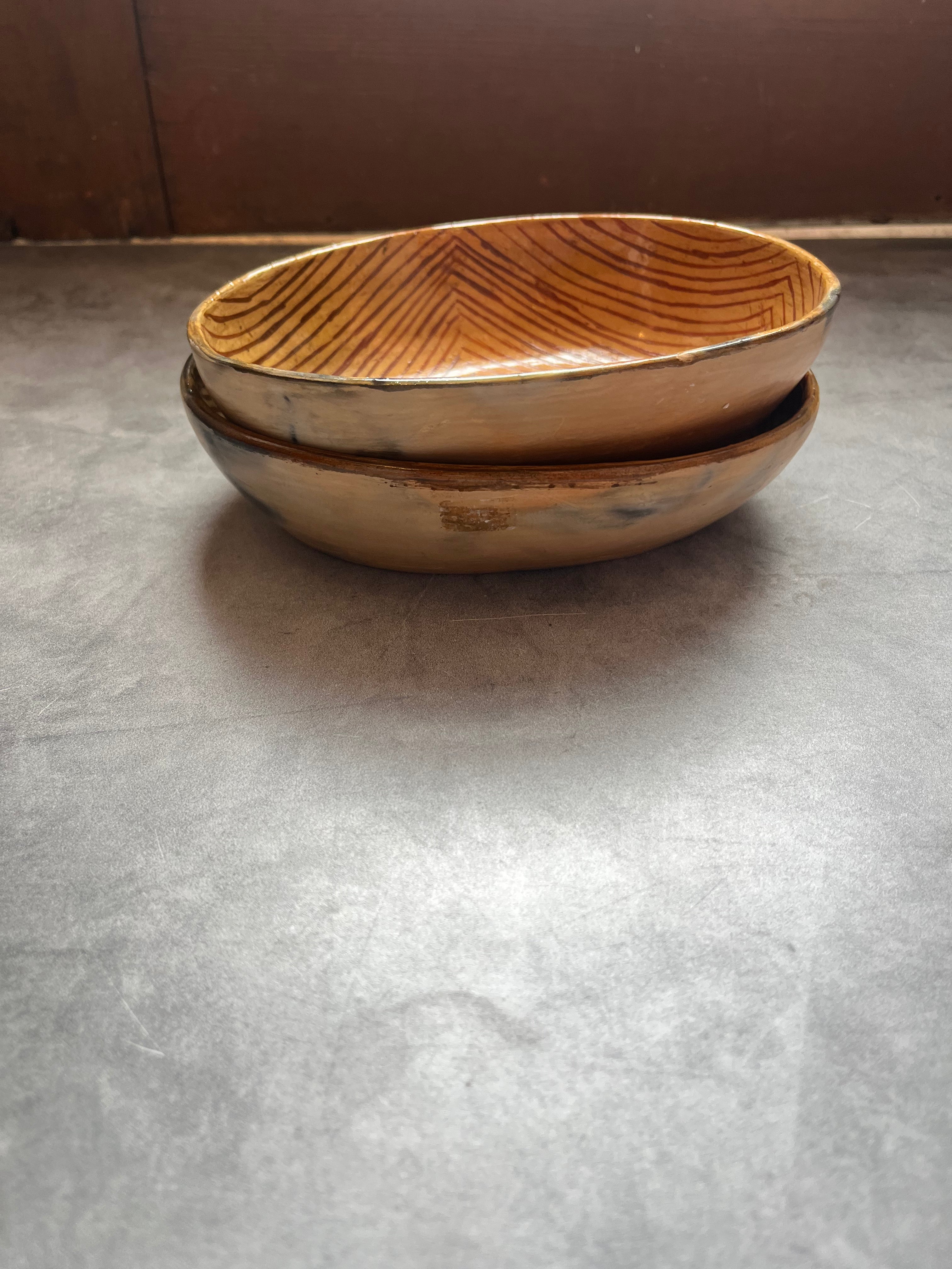 Awajun Ceramic Oval Bowl