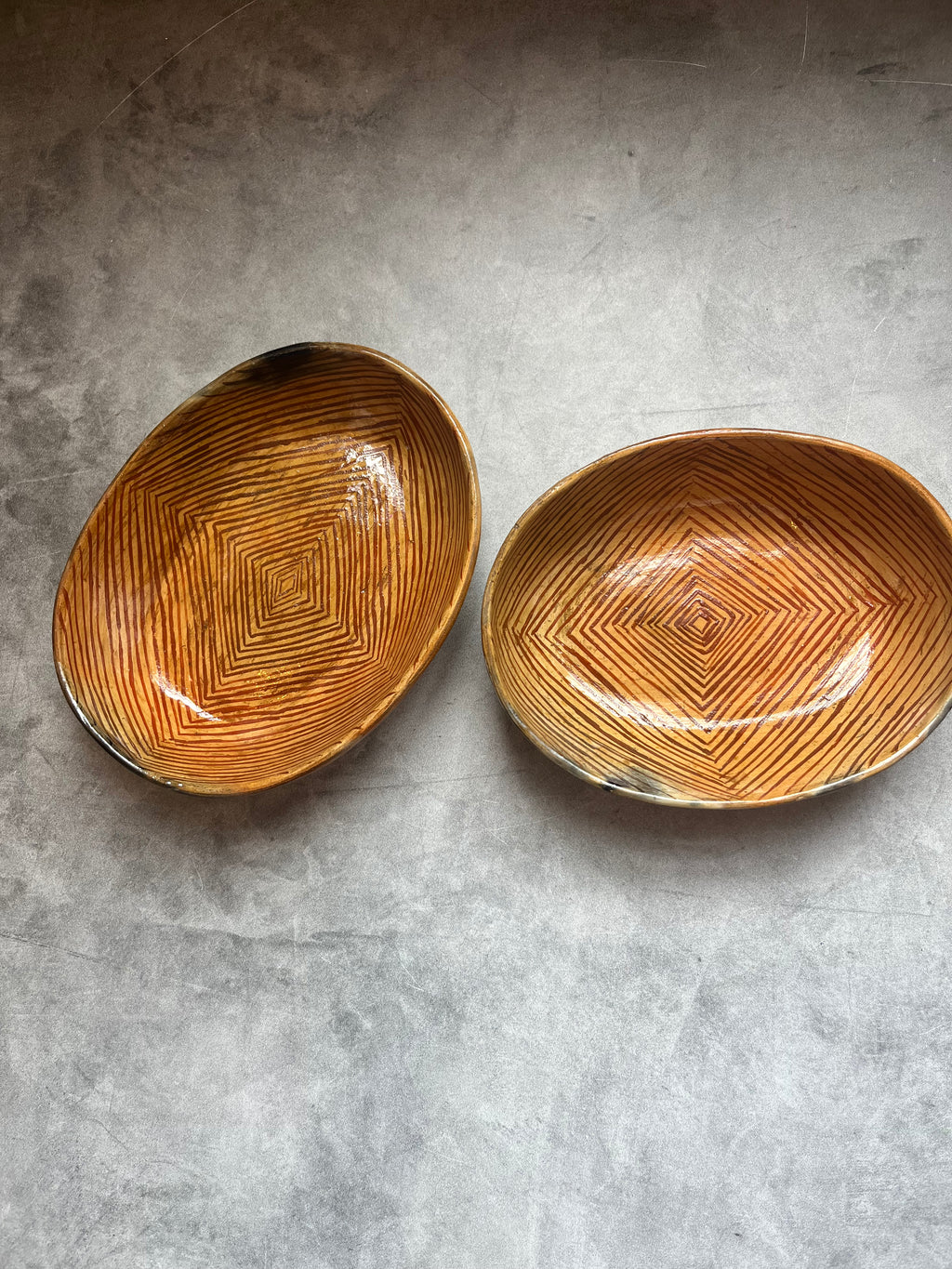 Awajun Ceramic Oval Bowl