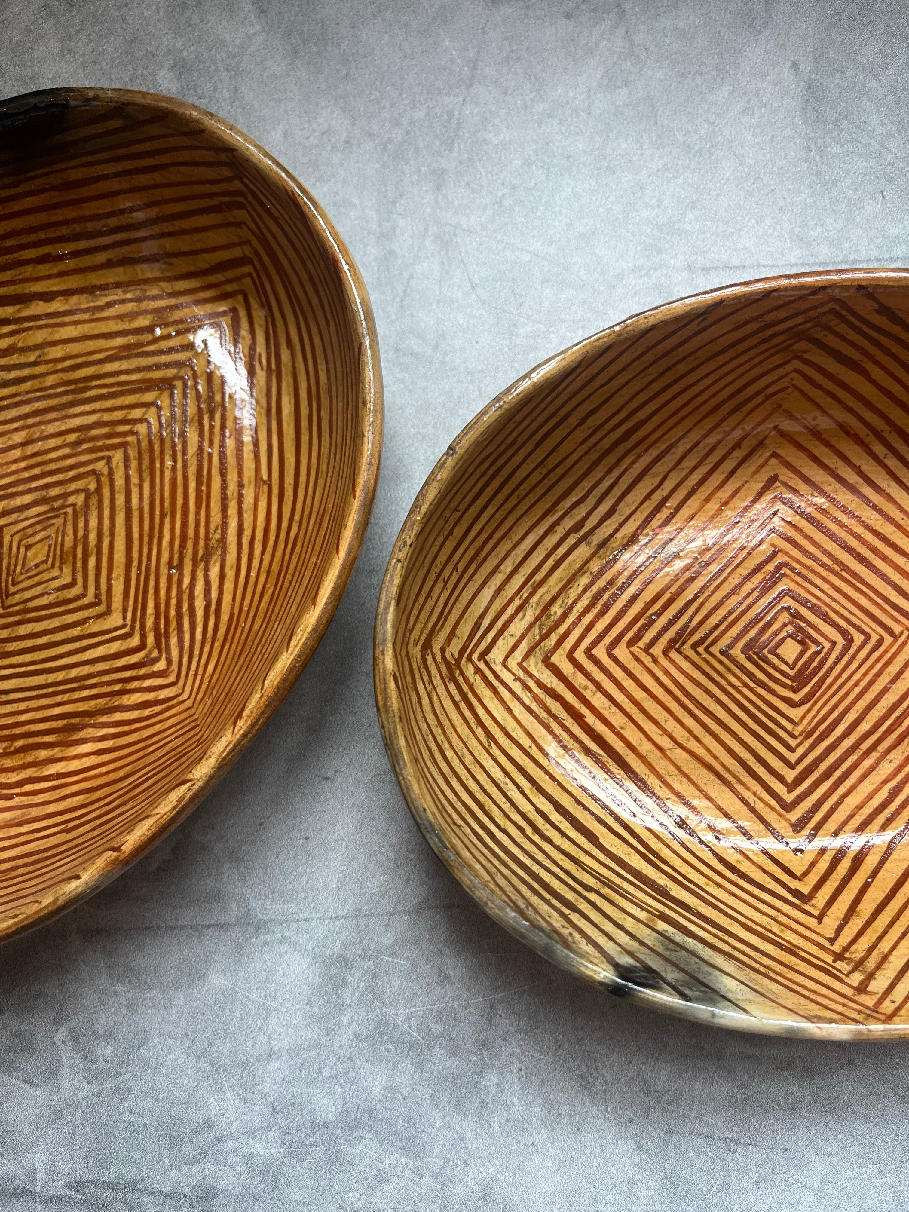 Awajun Ceramic Oval Bowl