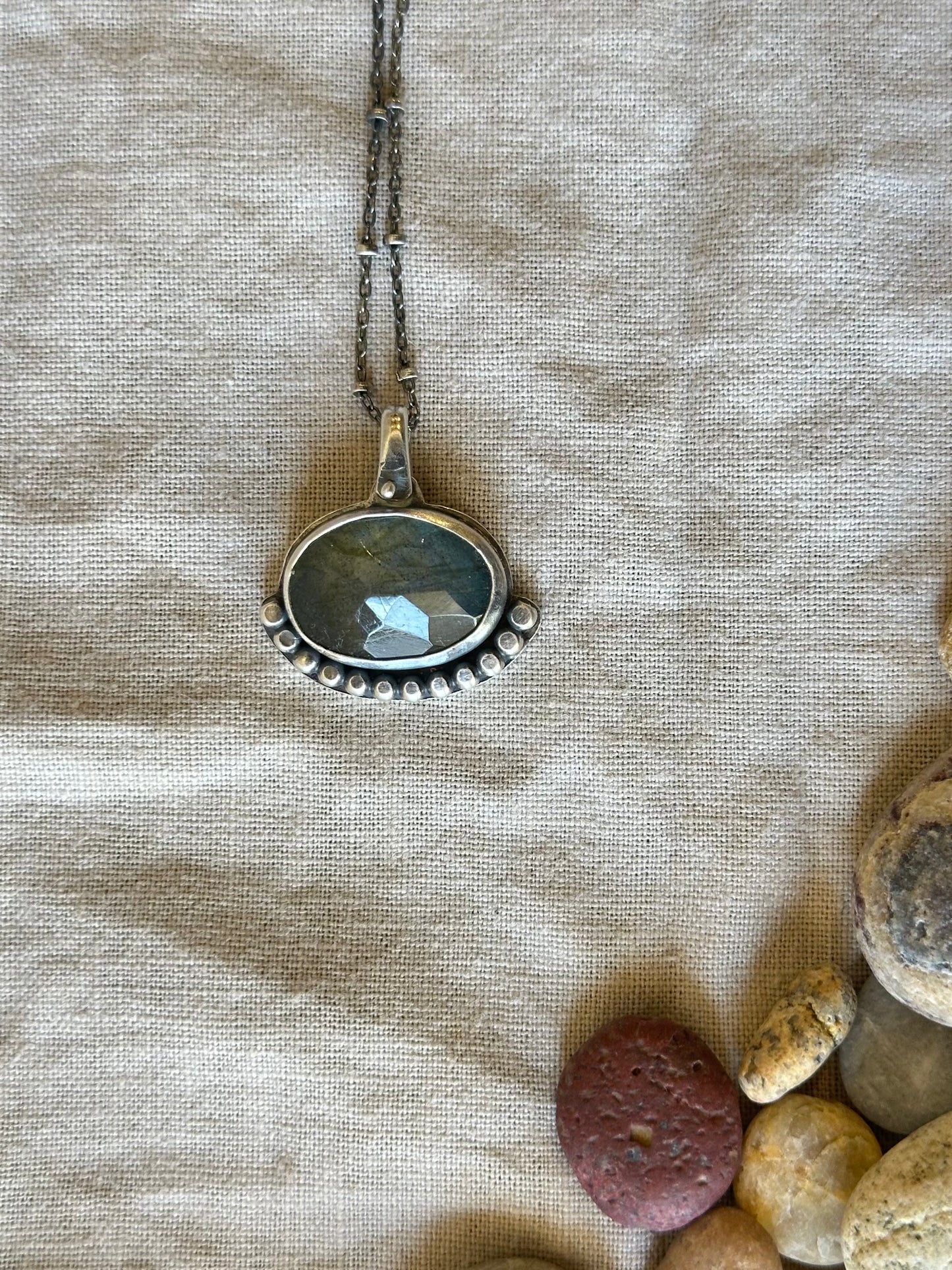 Labradorite & Sterling Silver ~ Necklace
