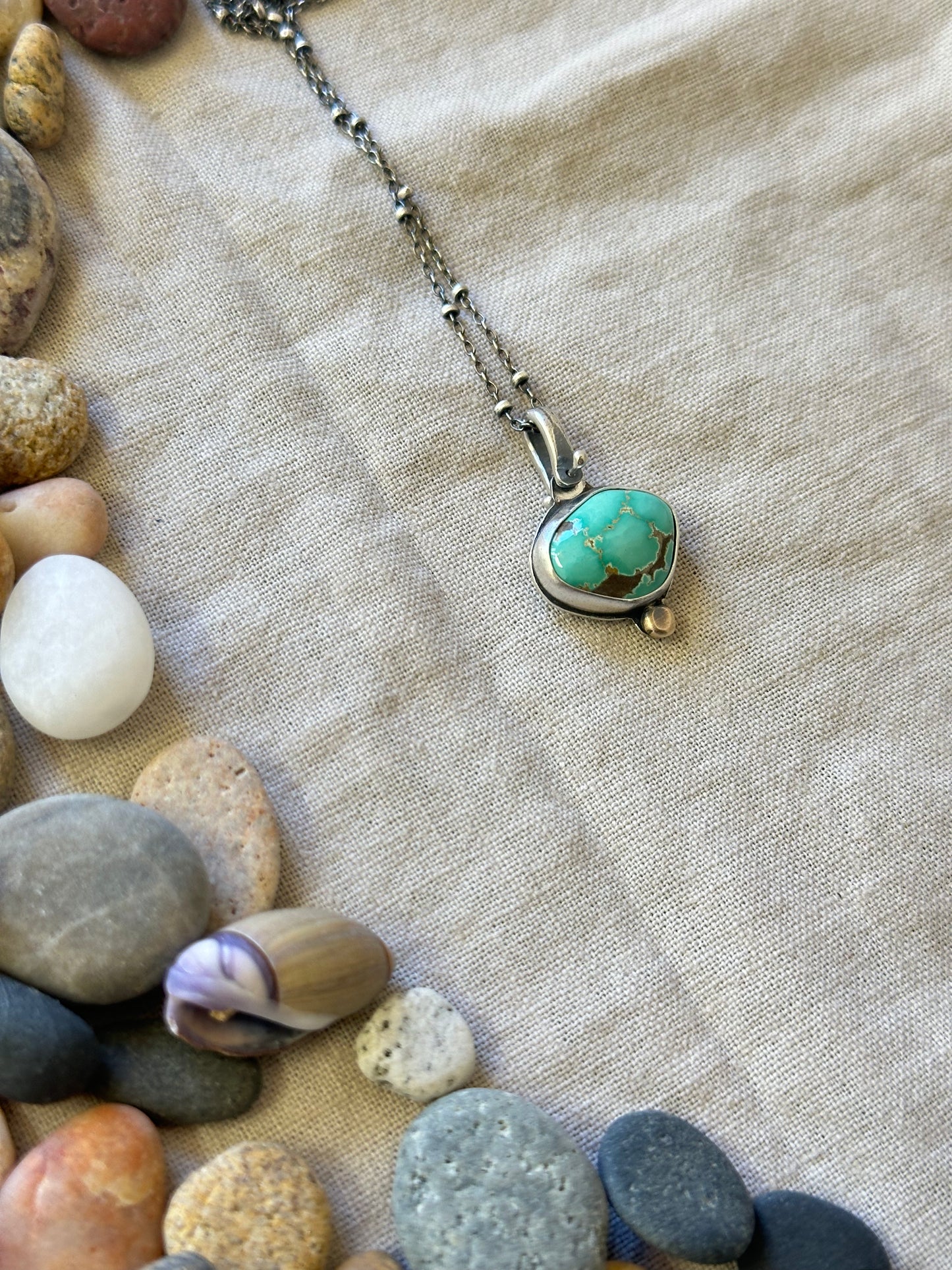 Carico Lake Turquoise & Sterling Silver ~ Necklace