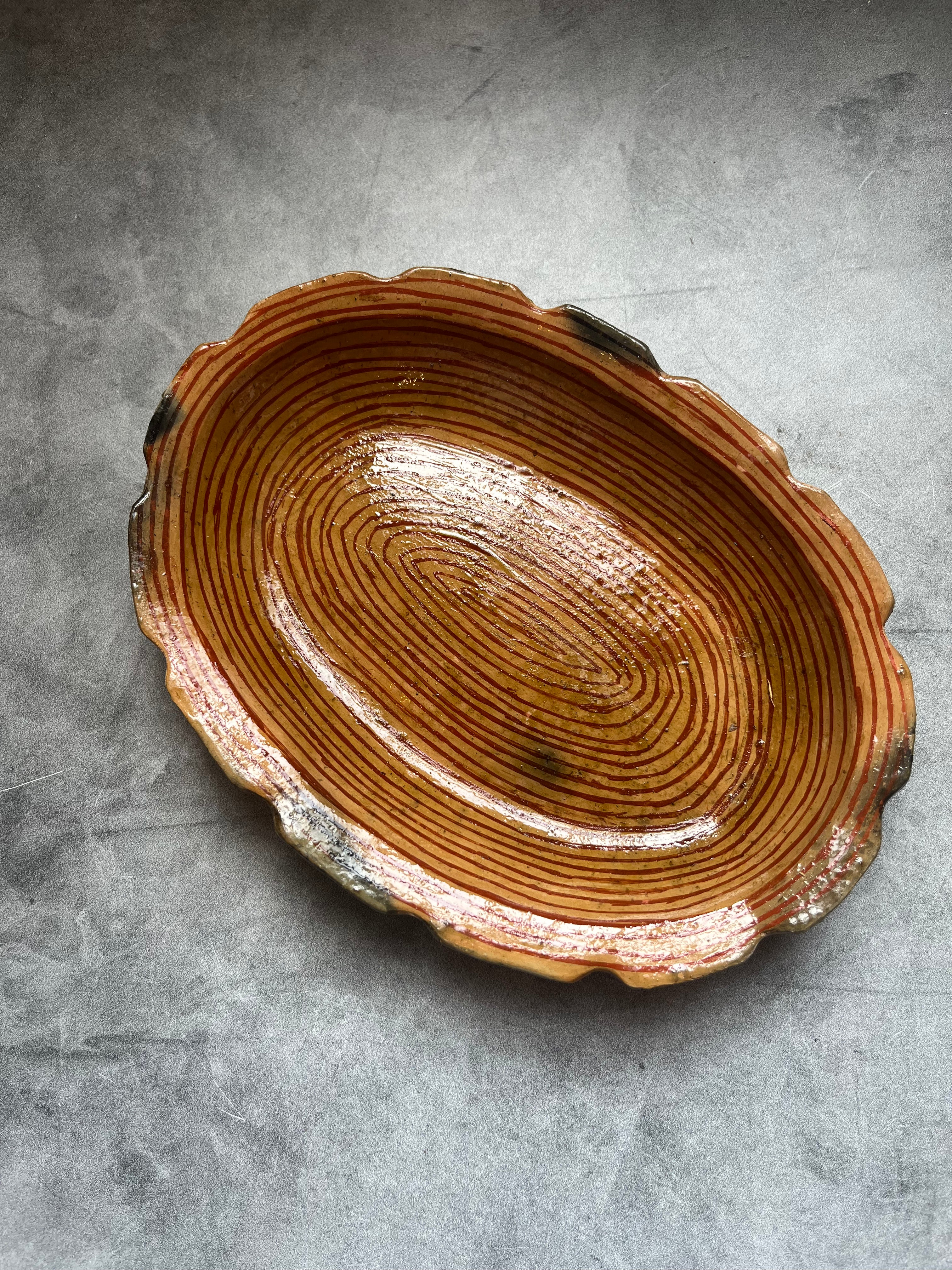 Awajun Ceramic Oval dish