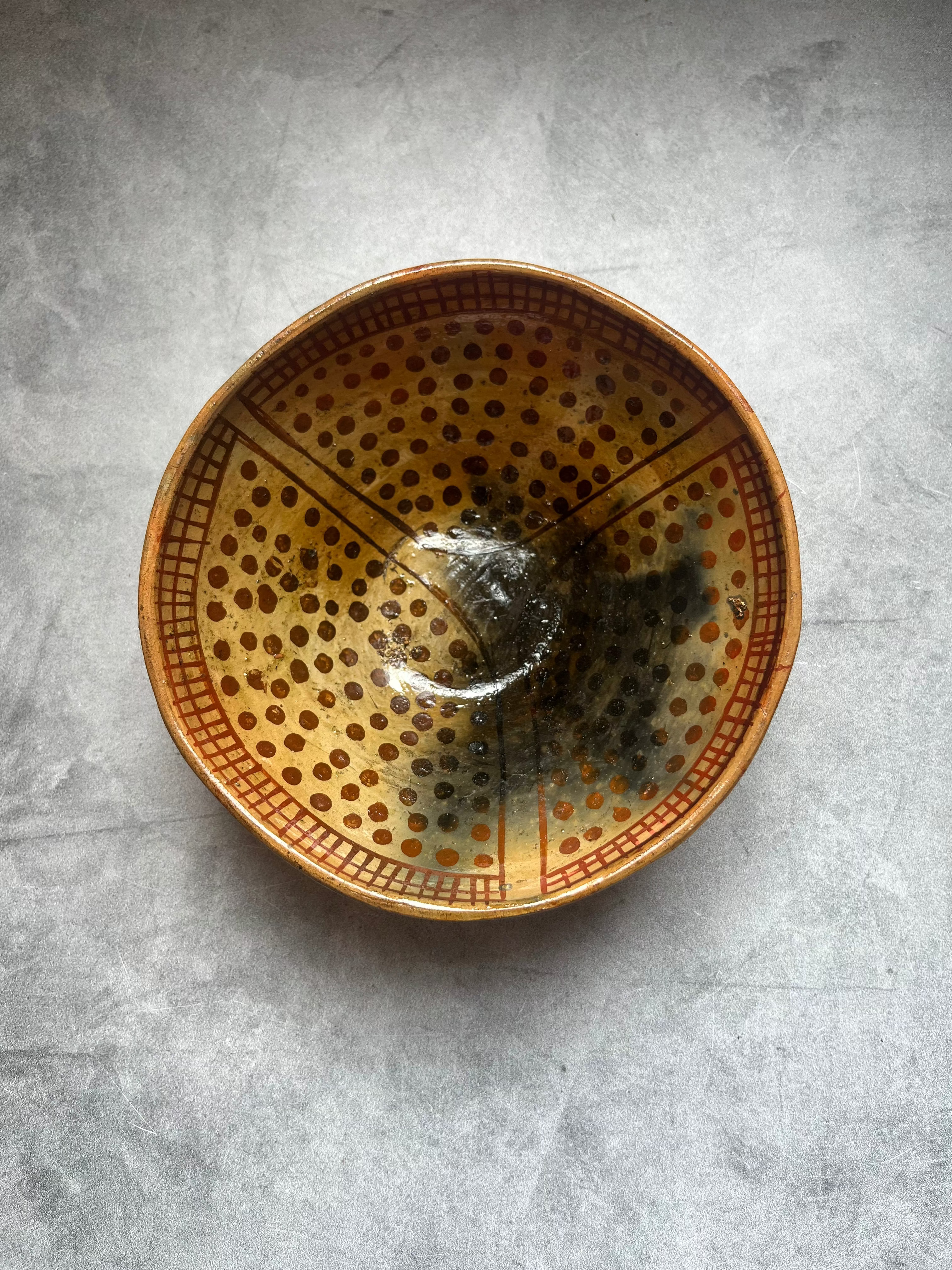 Awajun Ceramic Bowl - dots