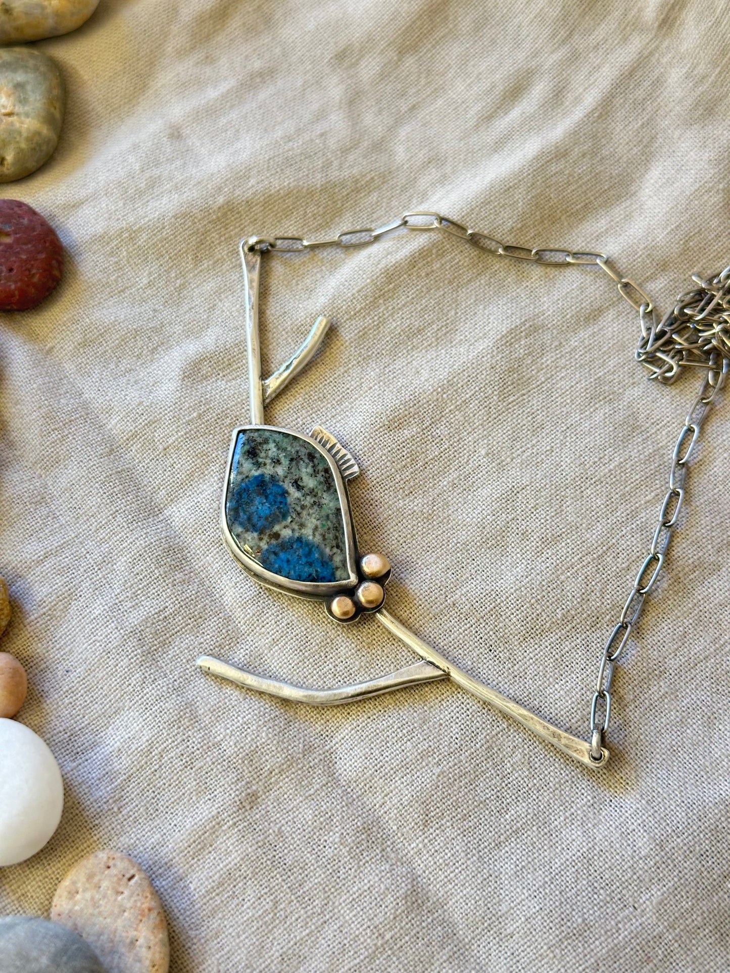 Statement Necklace ~ k2 Jasper & Sterling Silver ~ Necklace