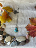 Hubei Turquoise & Sterling Silver Necklace