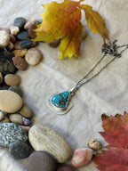 Hubei Turquoise & Sterling Silver Necklace