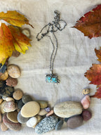 Black Jack Turquoise & Sterling Silver Necklace