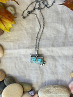 Black Jack Turquoise & Sterling Silver Necklace