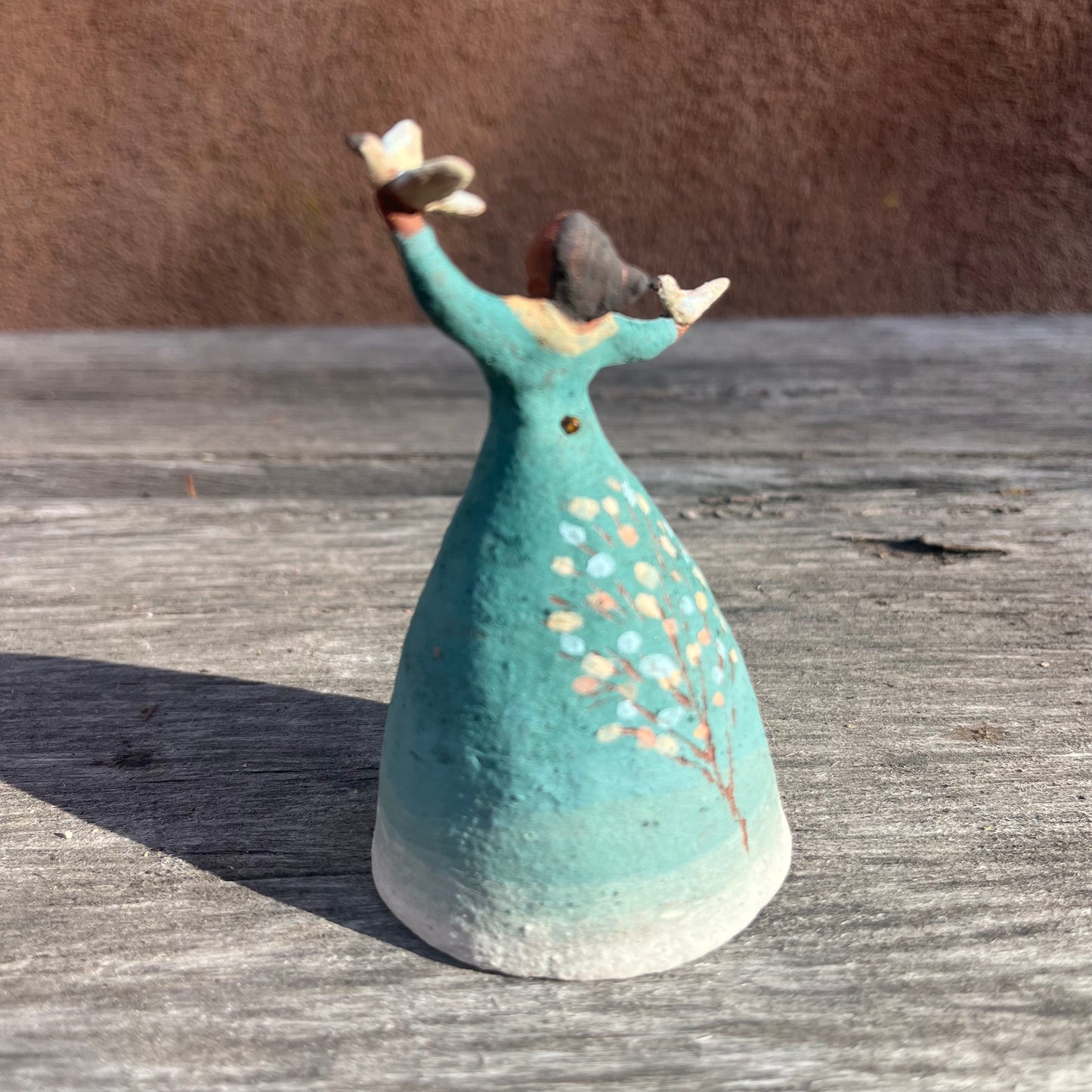 Dancer Bell - Turquoise ~ Two doves