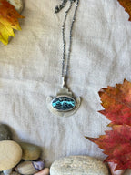 Apache Blue Turquoise & Sterling Silver Necklace