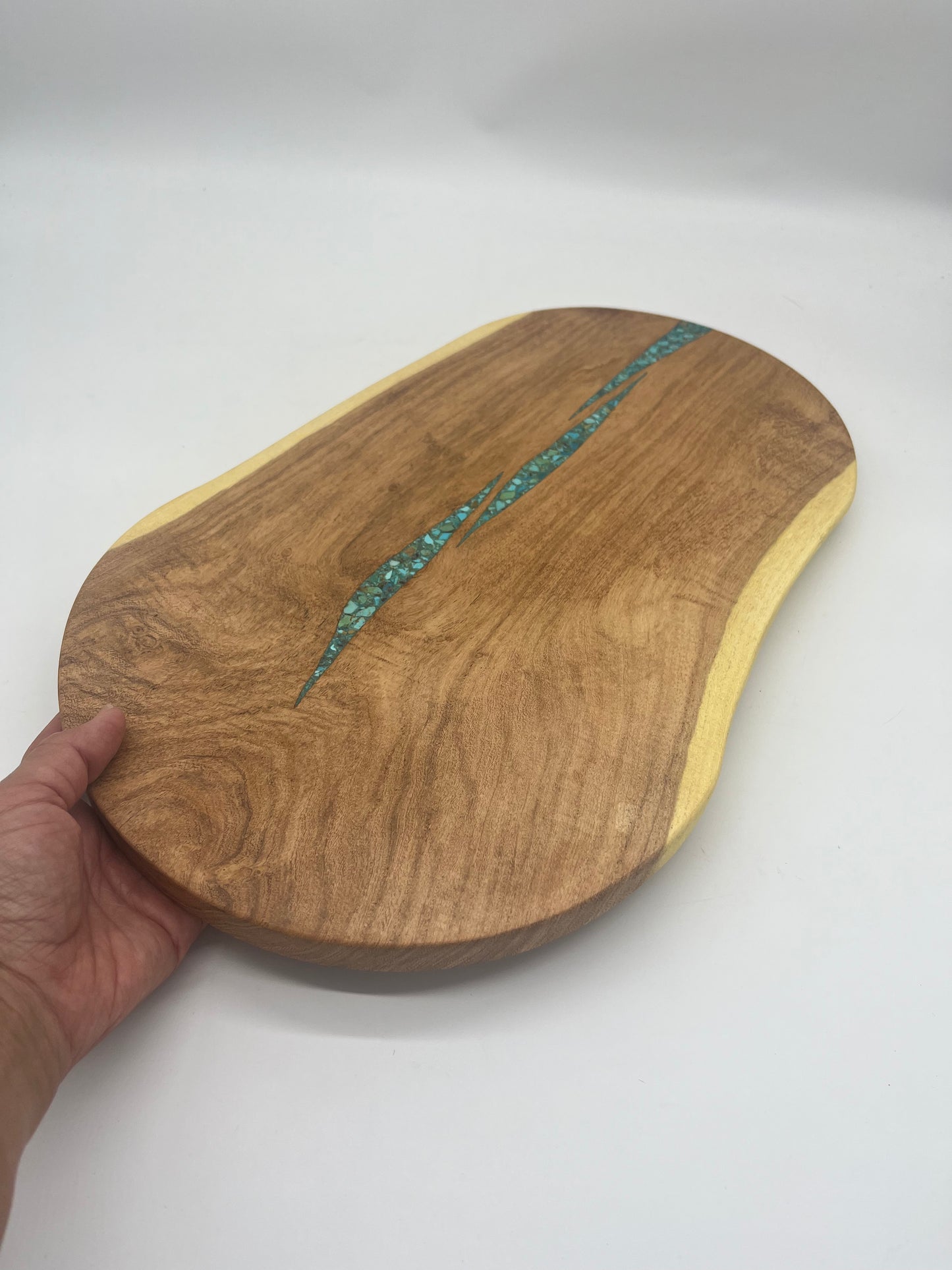 Cutting board with Kingman Turquoise