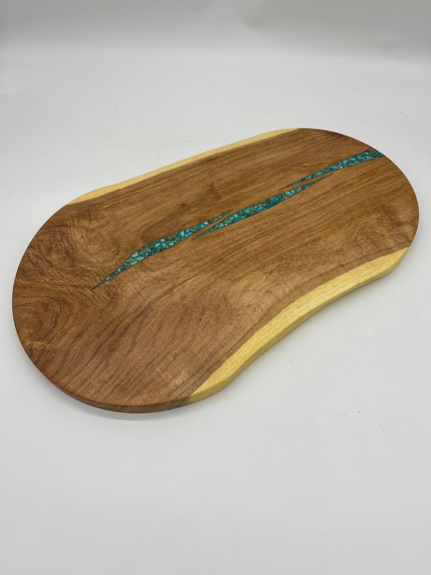 Cutting board with Kingman Turquoise