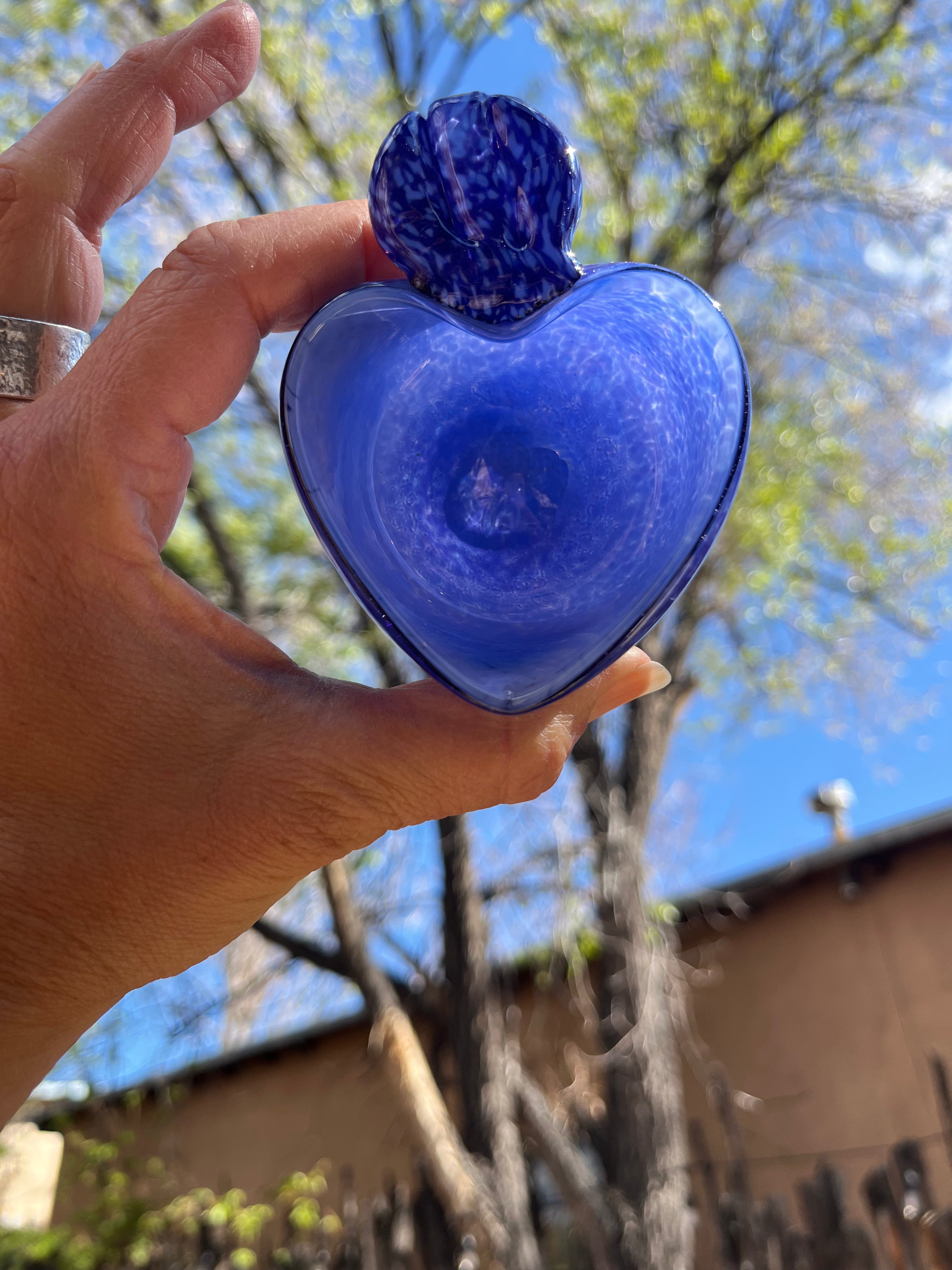 Heart Bowl ~ Violet ~ blown glass