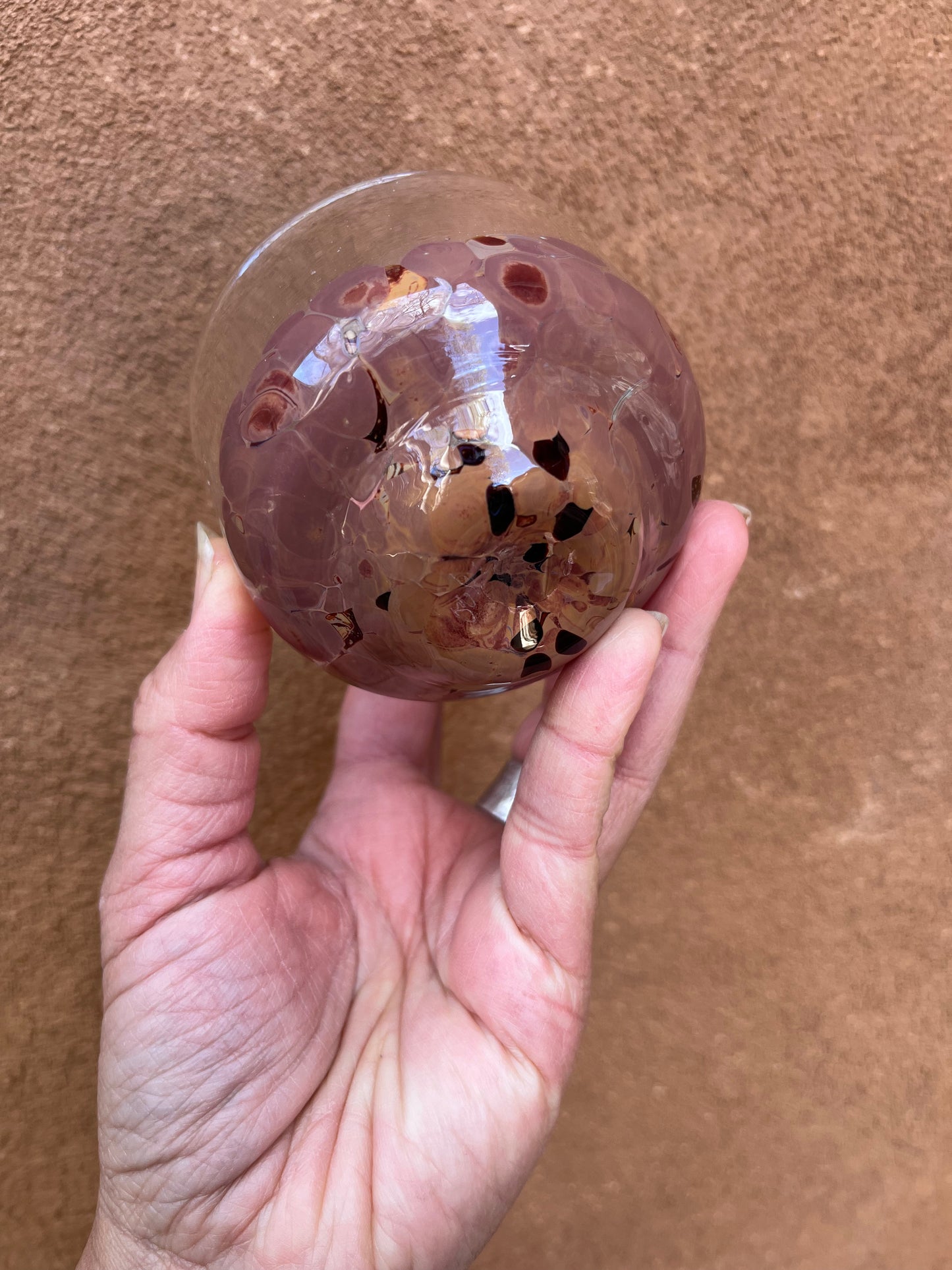 Nip cup ~ Iron maiden ~ Blown glass