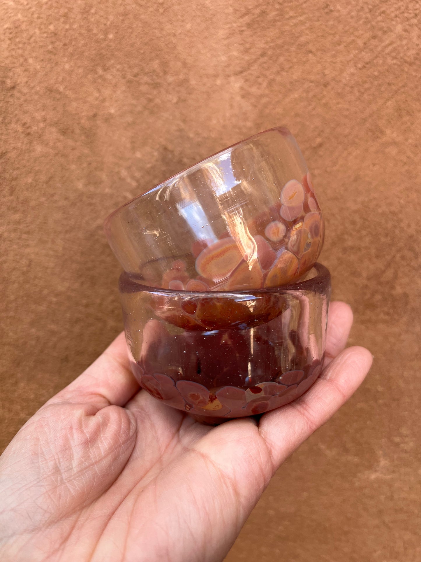 Nip cup ~ Iron maiden ~ Blown glass