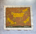 Los Jaguares -Natural pigments on fabric - 14”x 17”