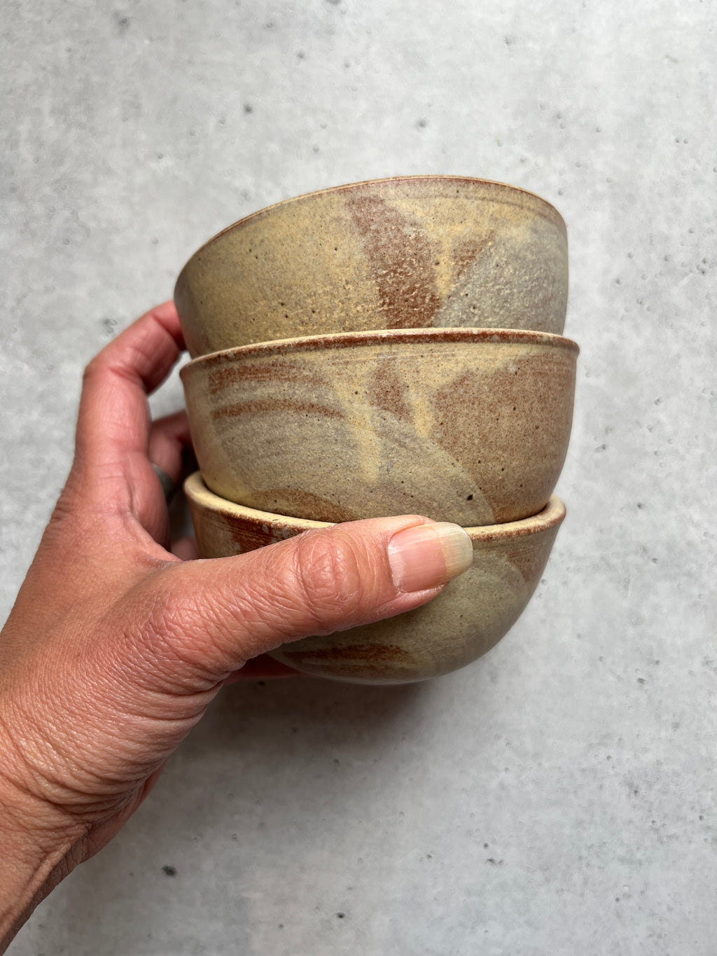 Smudge Bowls - matte - Stoneware