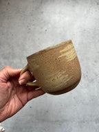 Mug ~ straw matte + satin green interior