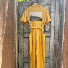 Load image into Gallery viewer, Mustard Linen - short sleeves- Jumpsuit
