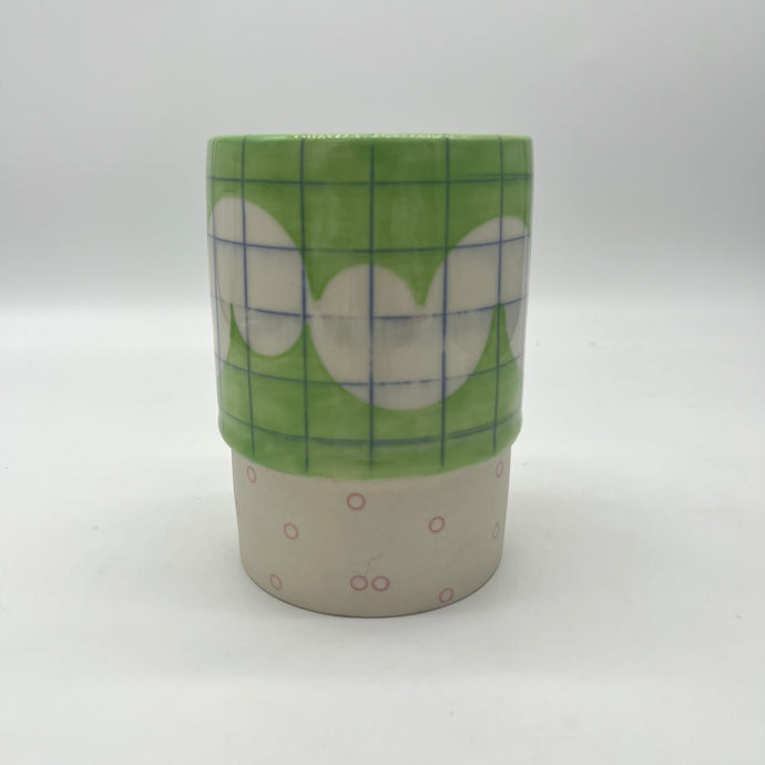 Green Tall Cup - Porcelain