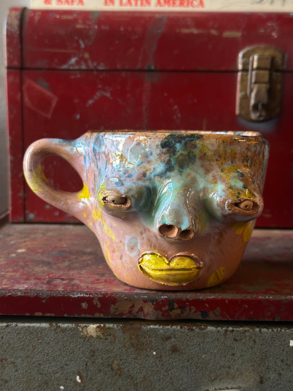 Face Mugs - Red Clay
