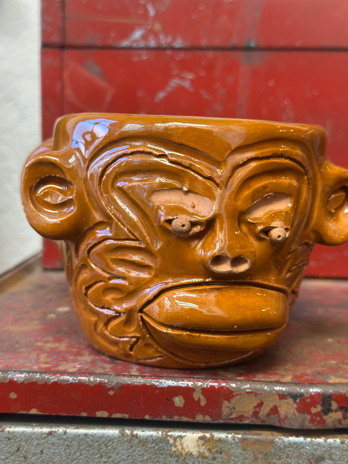 Face Mugs - Red Clay