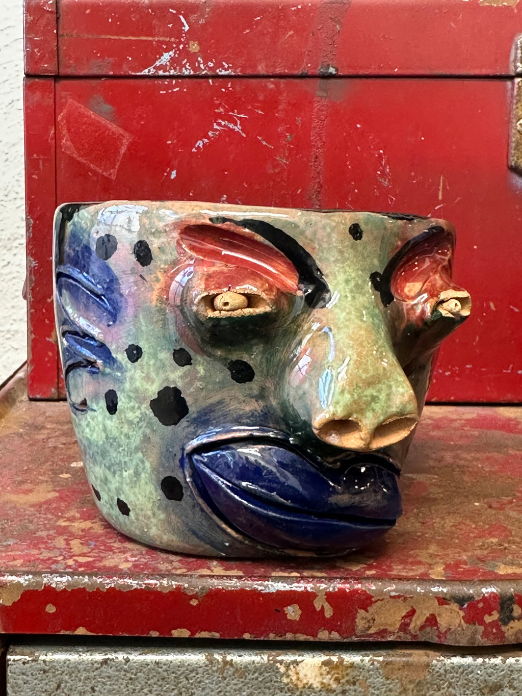 Face Mugs - Red Clay