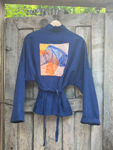 Kimono Corduroy - Blazer - Blue