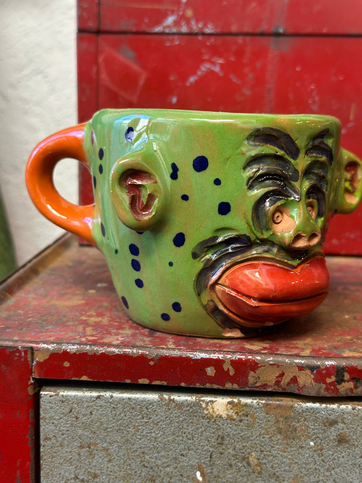 Face Mugs - Red Clay