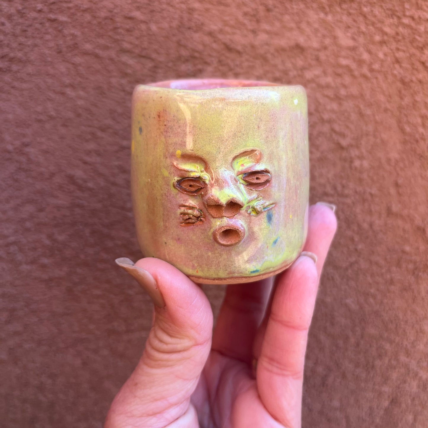 Face Mezcal Cups - Red clay