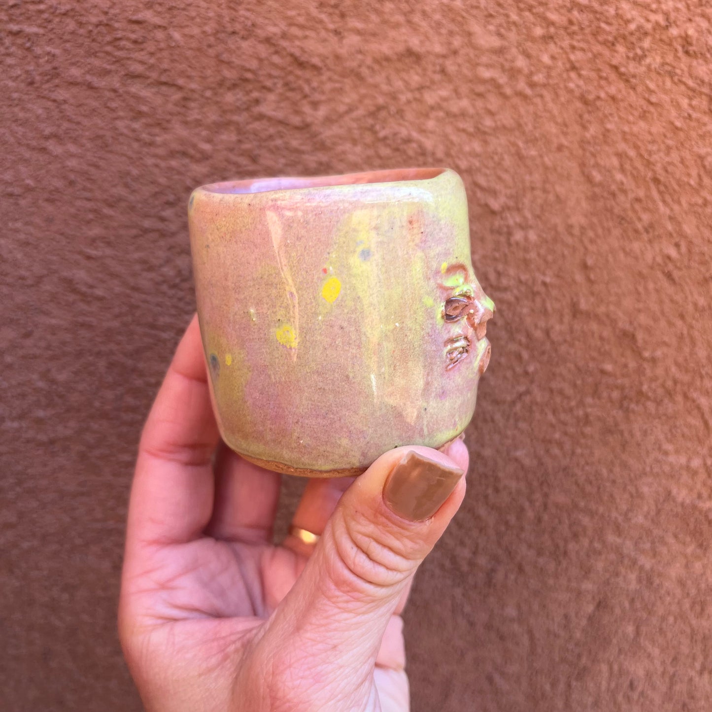 Face Mezcal Cups - Red clay