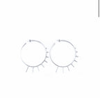 Hoops 5 peaks ~ Sterling Silver