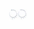 Hoops 5 peaks ~ Sterling Silver