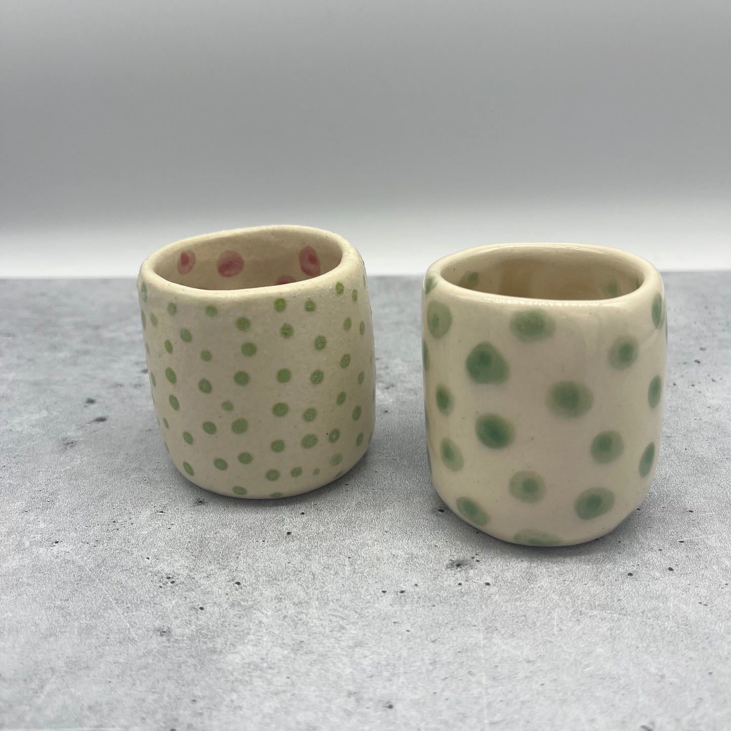 Face Mezcal Cups ~ porcelain