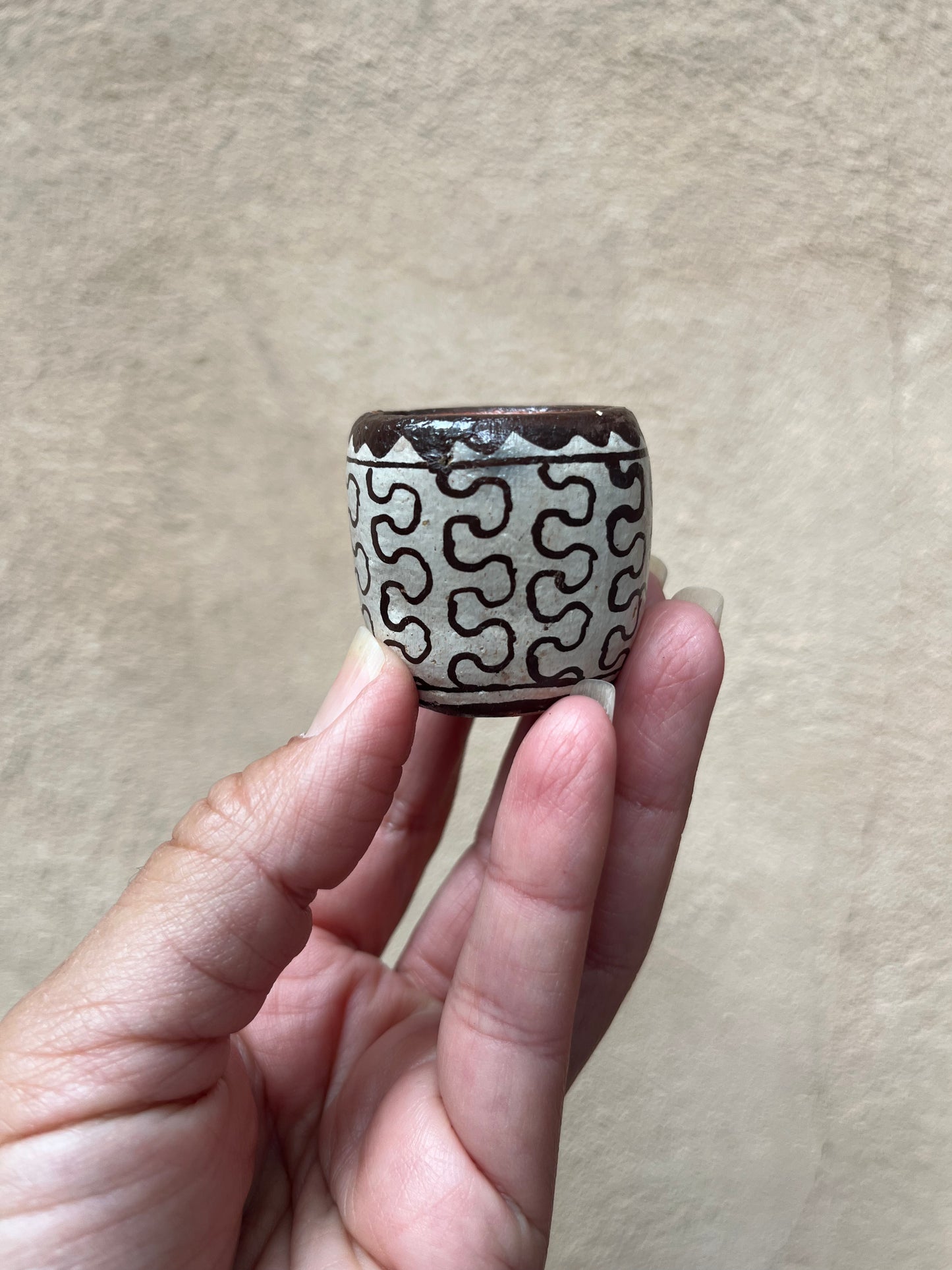 Shipibo Ceramic ~ assorted tiny cups