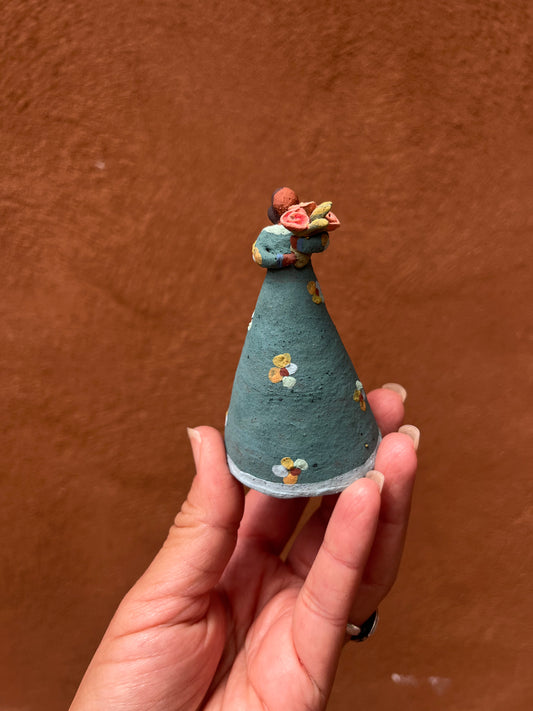 Dancer bell - Blue dress with bouquet
