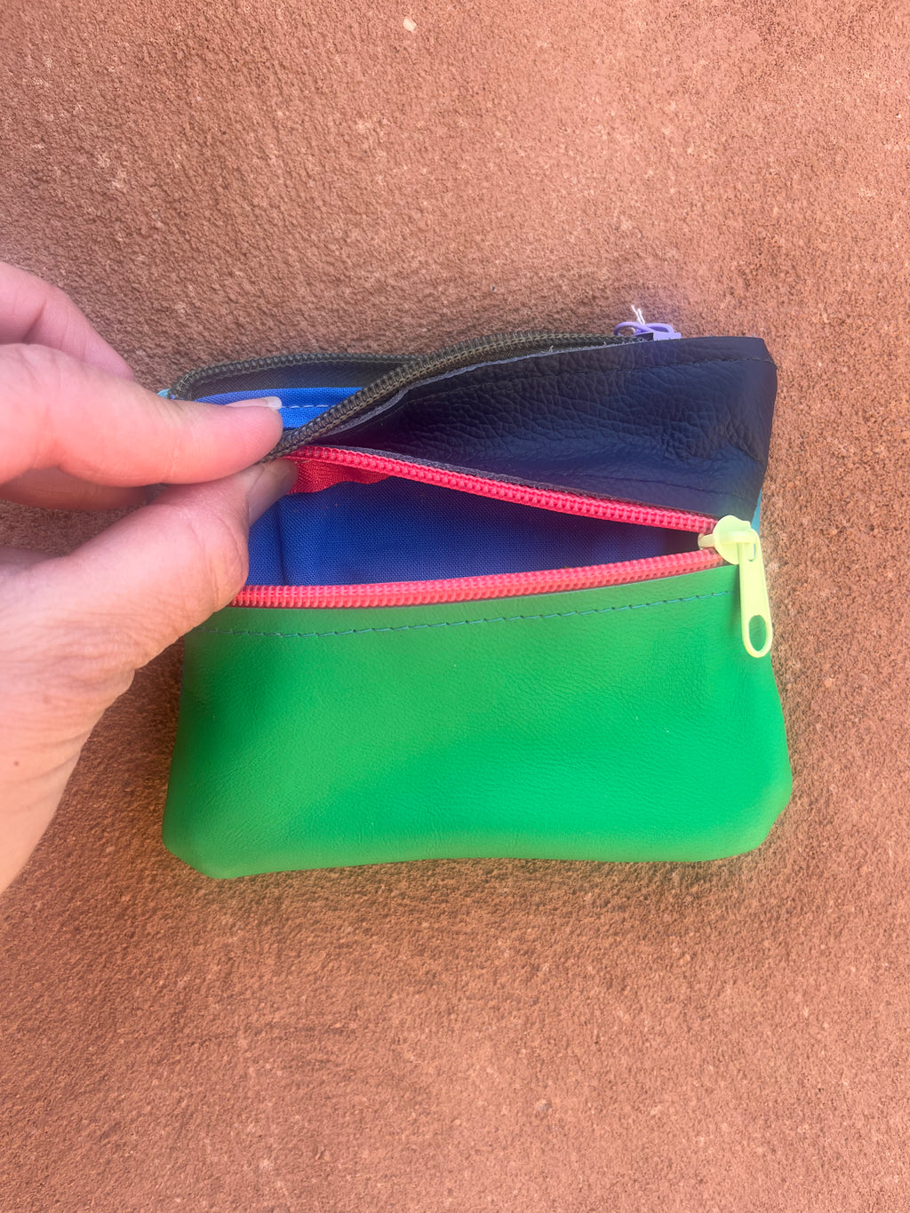 Small Zip Leather Wallets