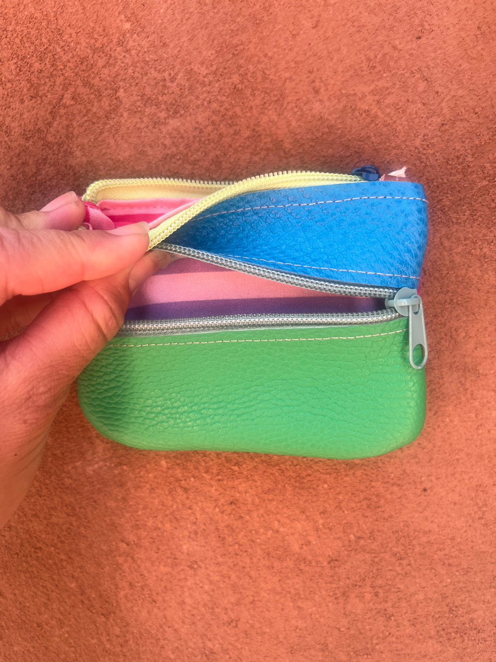 Small Zip Leather Wallets