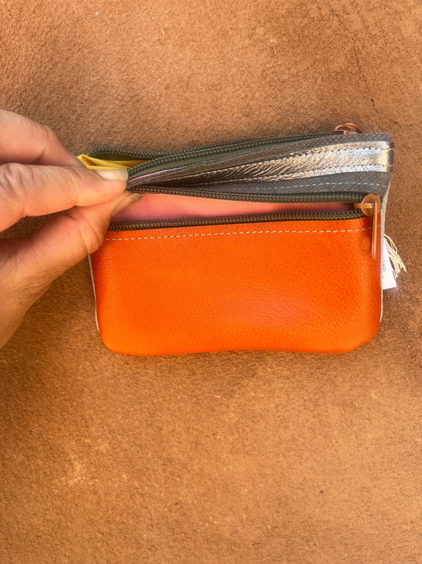 Small Zip Leather Wallets