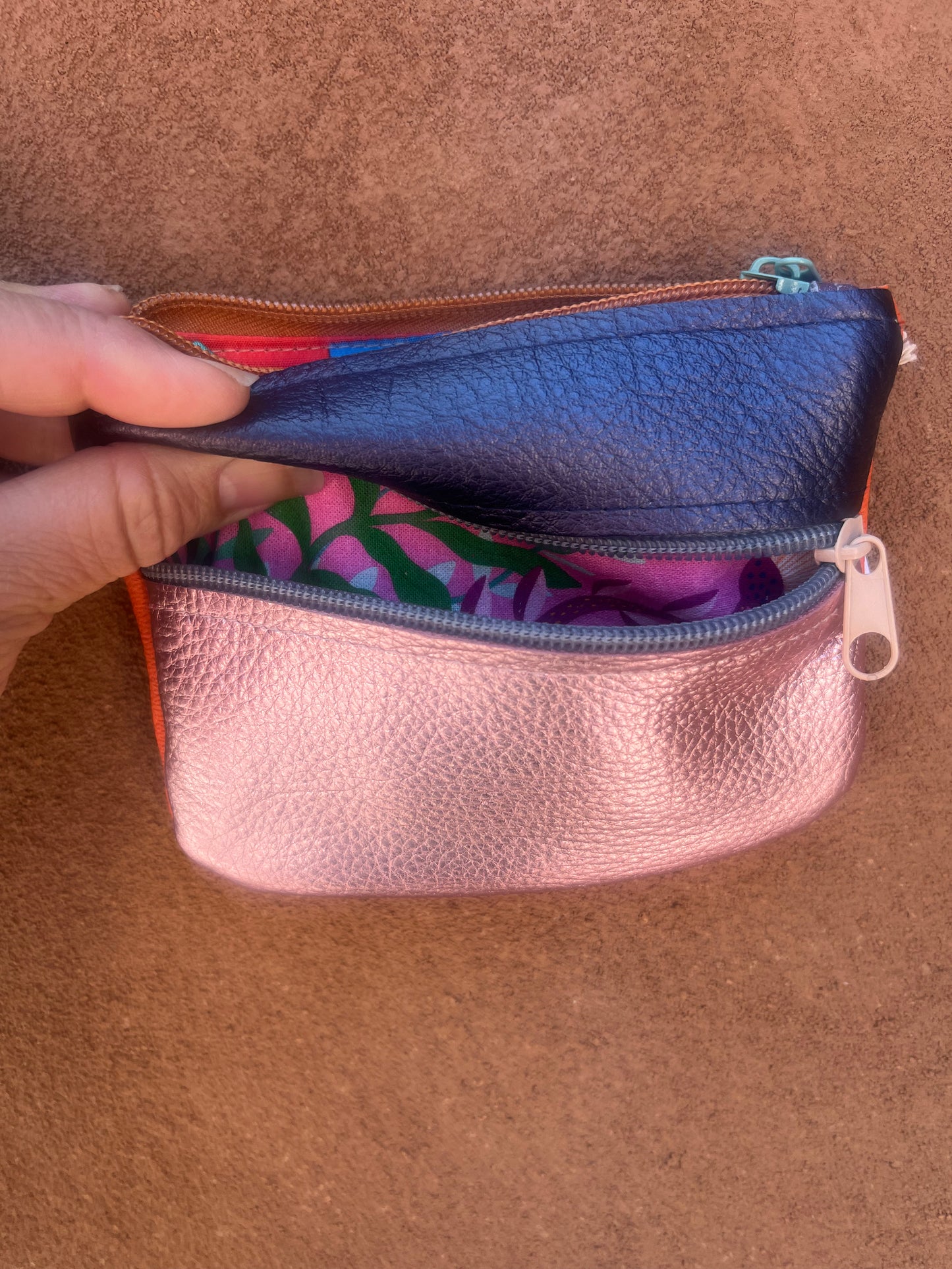 Small Zip Leather Wallets