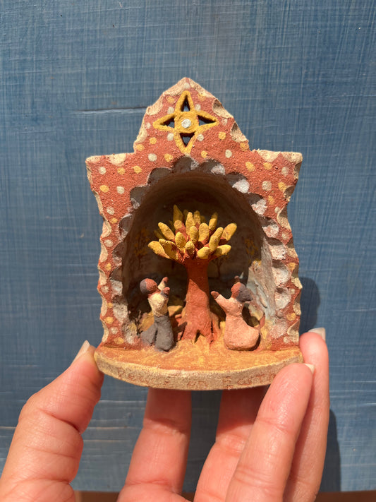 Little altar sculpture ~ Peace on Earth