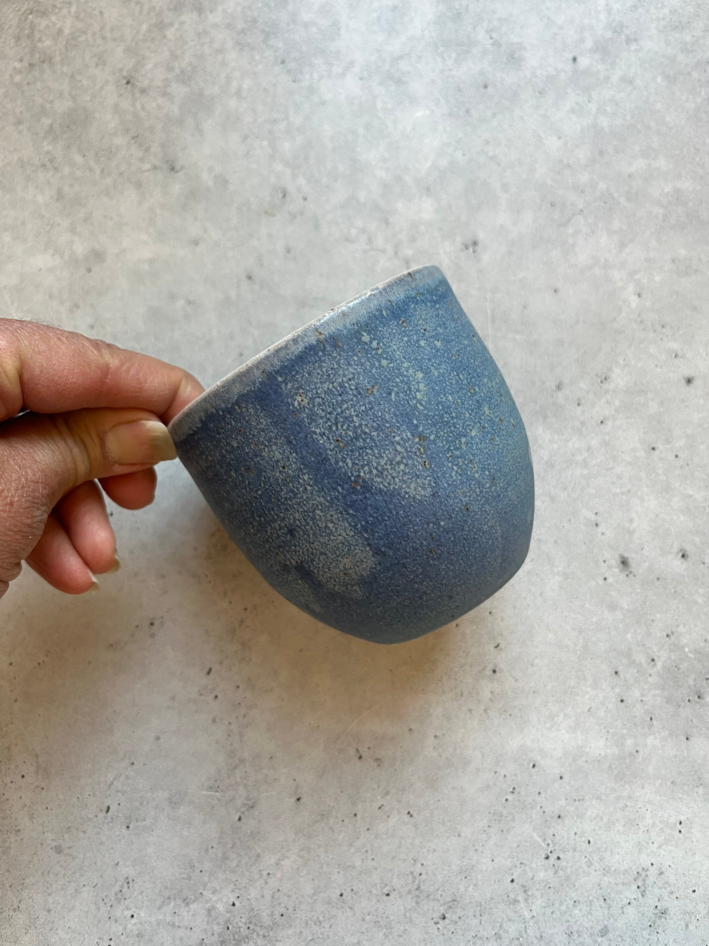 Tumbler ~ blue matte + Green speckled ~ 2 colors