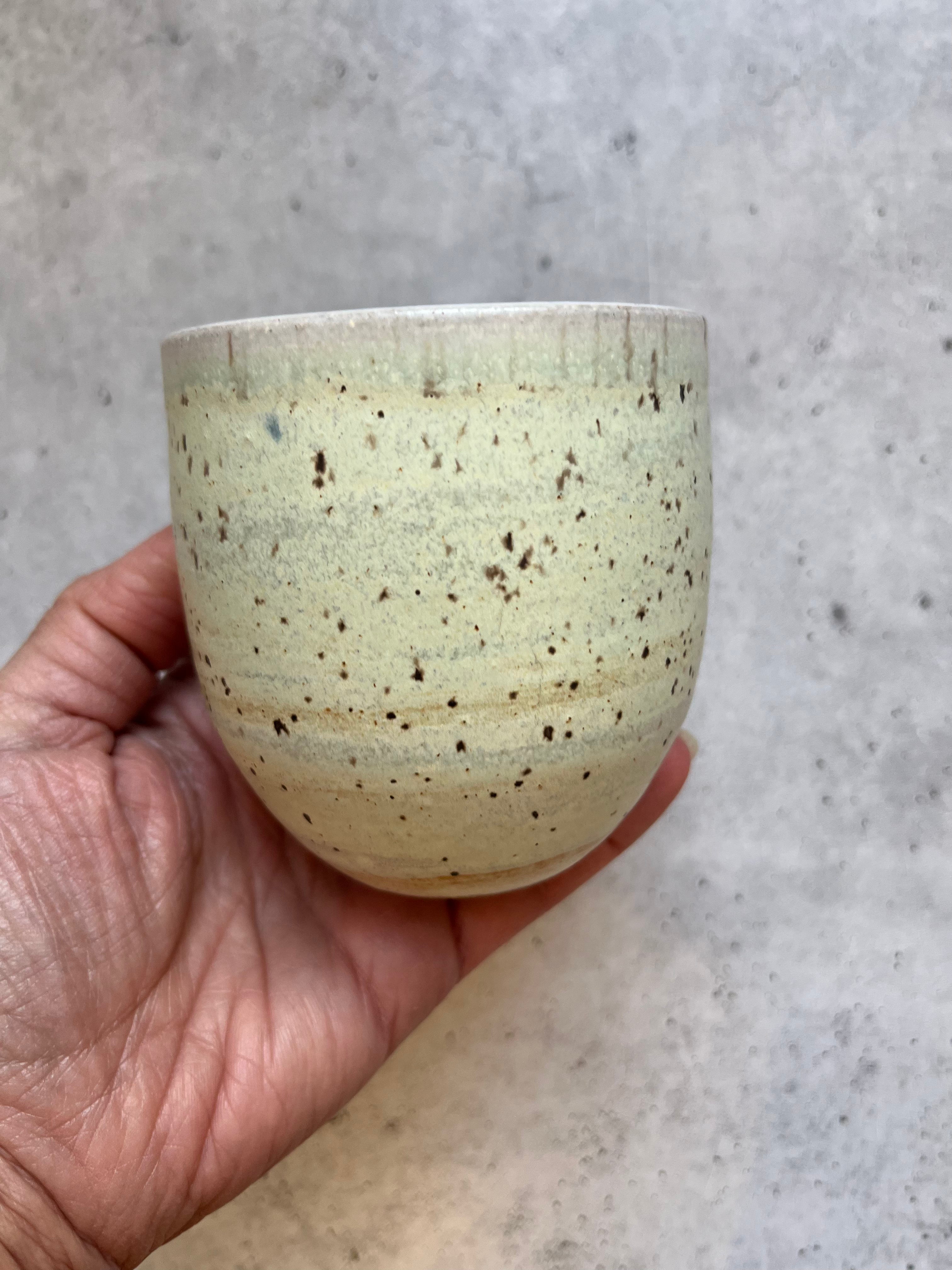 Tumbler ~ blue matte + Green speckled ~ 2 colors