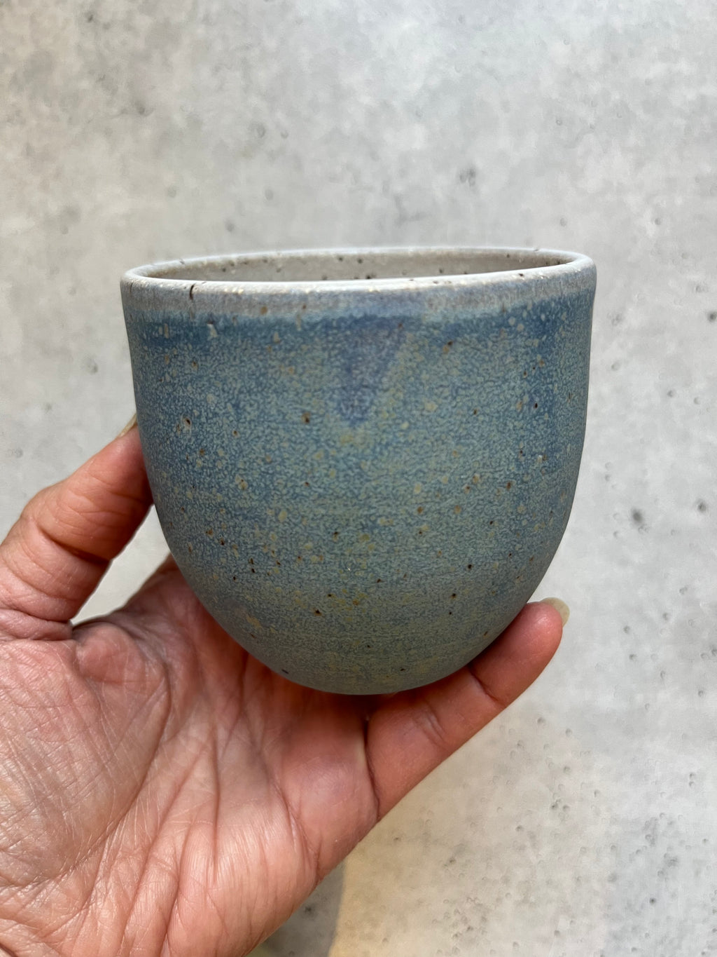 Tumbler ~ blue matte + Green speckled ~ 2 colors