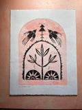 The Swallows Ark - Monotype and Block Print
