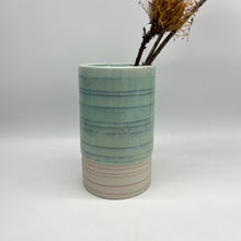 Load image into Gallery viewer, Light Blue/Green Vase - Porcelain
