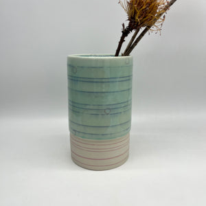Light Blue/Green Vase - Porcelain